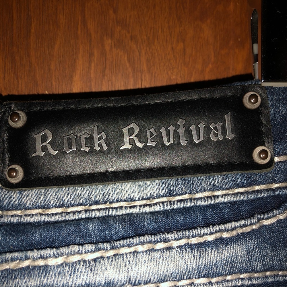 Rock Revival womens jeans Sasha straight size 28/34 - Picture 6 of 16